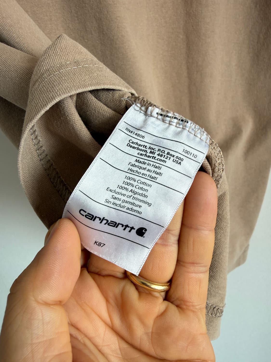 칼하트(Carhartt) 포켓 반팔 티셔츠 상품이미지6