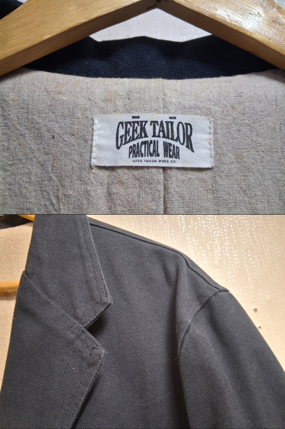 GEEK TAILOY 두꺼운 데님쟈켓 네이비 남성 105XL
국내생산 상품이미지4