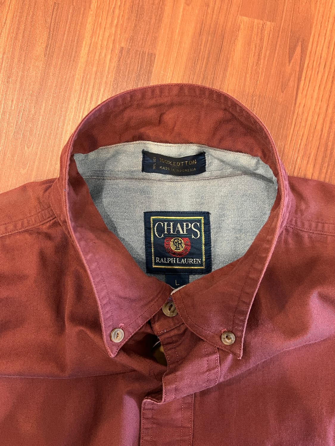 90s Chaps ralph lauren 챕스 랄프로렌 코튼 셔츠 상품이미지8