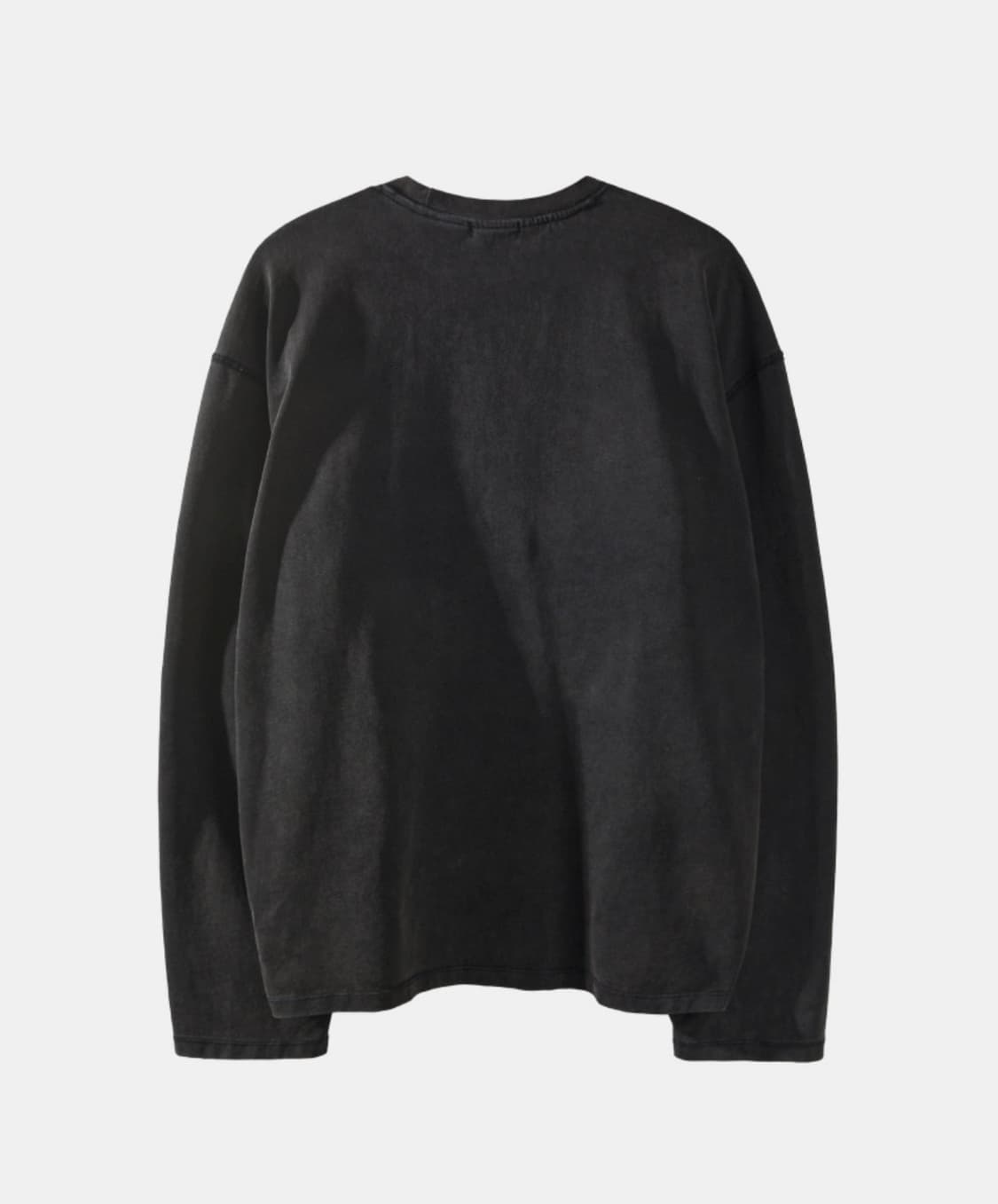 [M] 애습 빈티지 워싱 긴팔 티셔츠 워시드 블랙 상품이미지3
