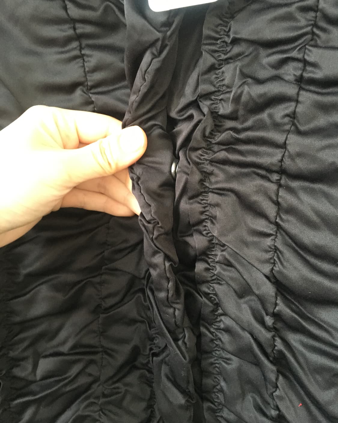 Fur collar point shirring jacket 상품이미지6