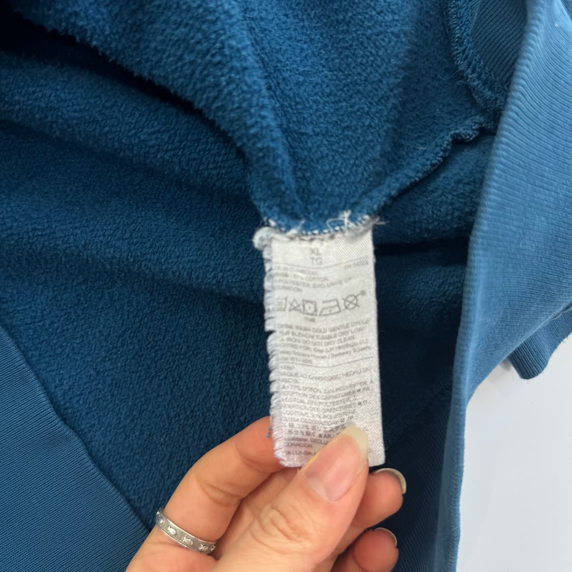 Gap 갭 네이비 로고 딥 다크 블루 후드티 상품이미지6