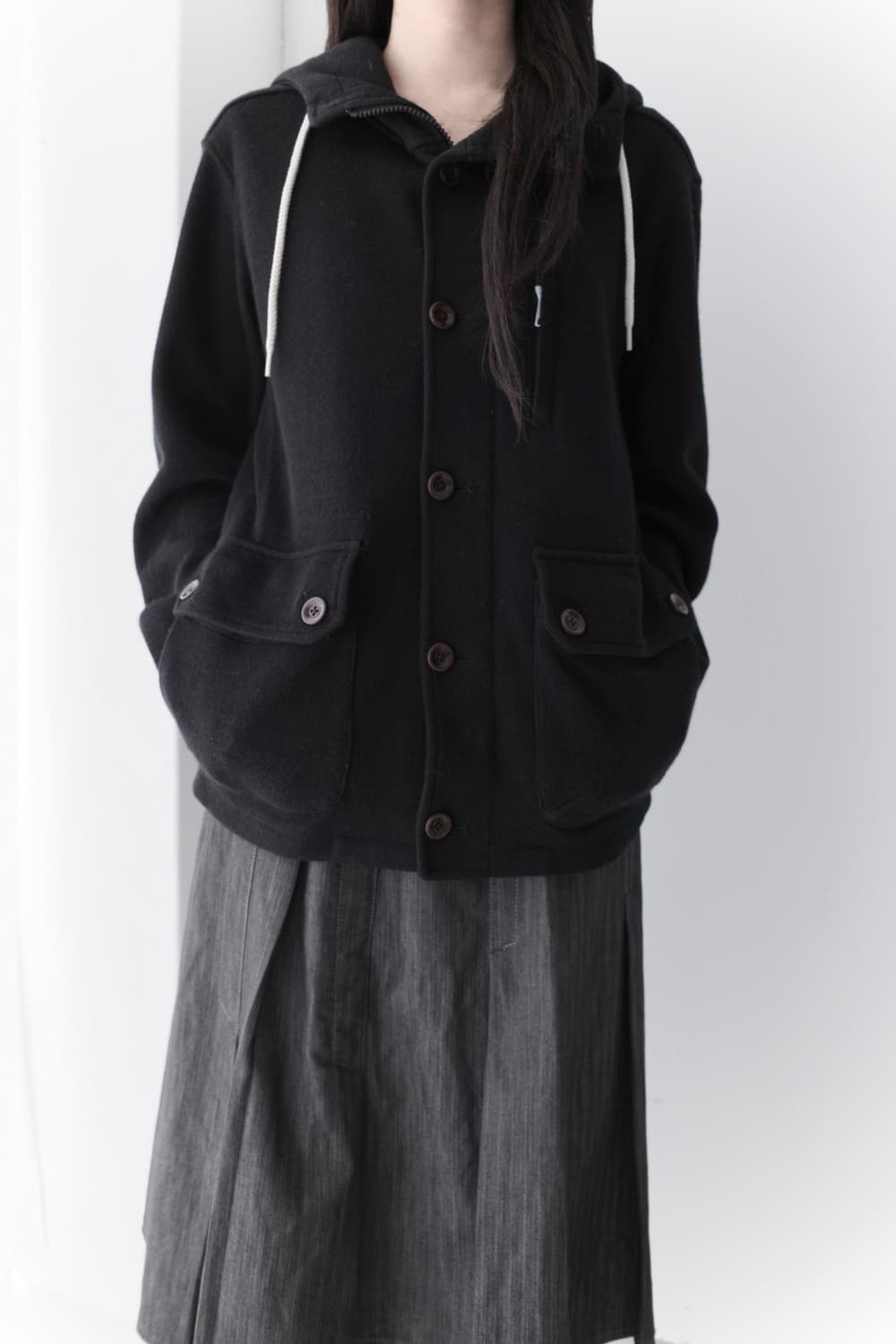 monkey time) button hoodie coat  상품이미지7