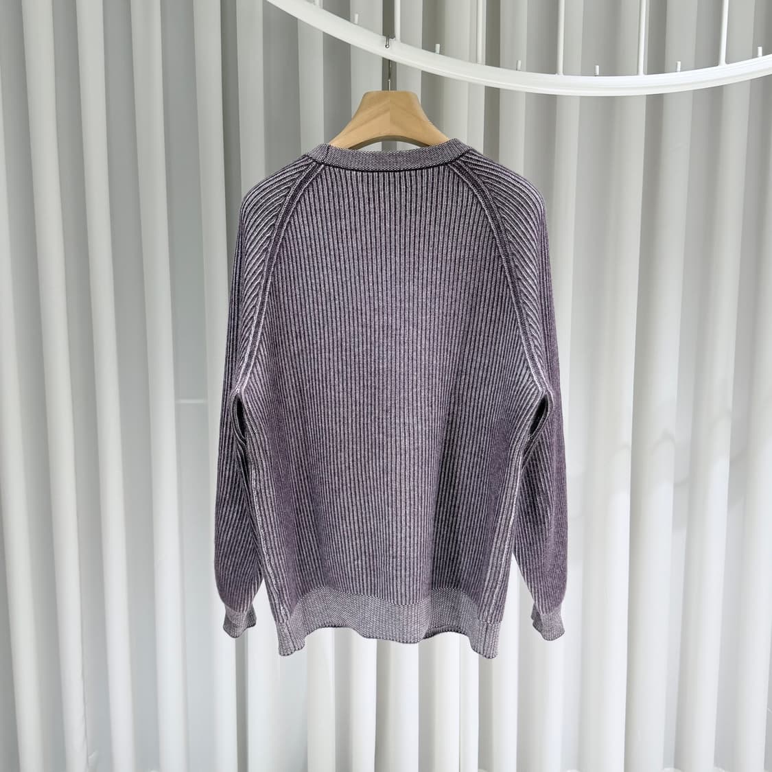 (A+/52) / 브루넬로 쿠치넬리 스트라이프 캐시미어 크루넥 니트 상품이미지3