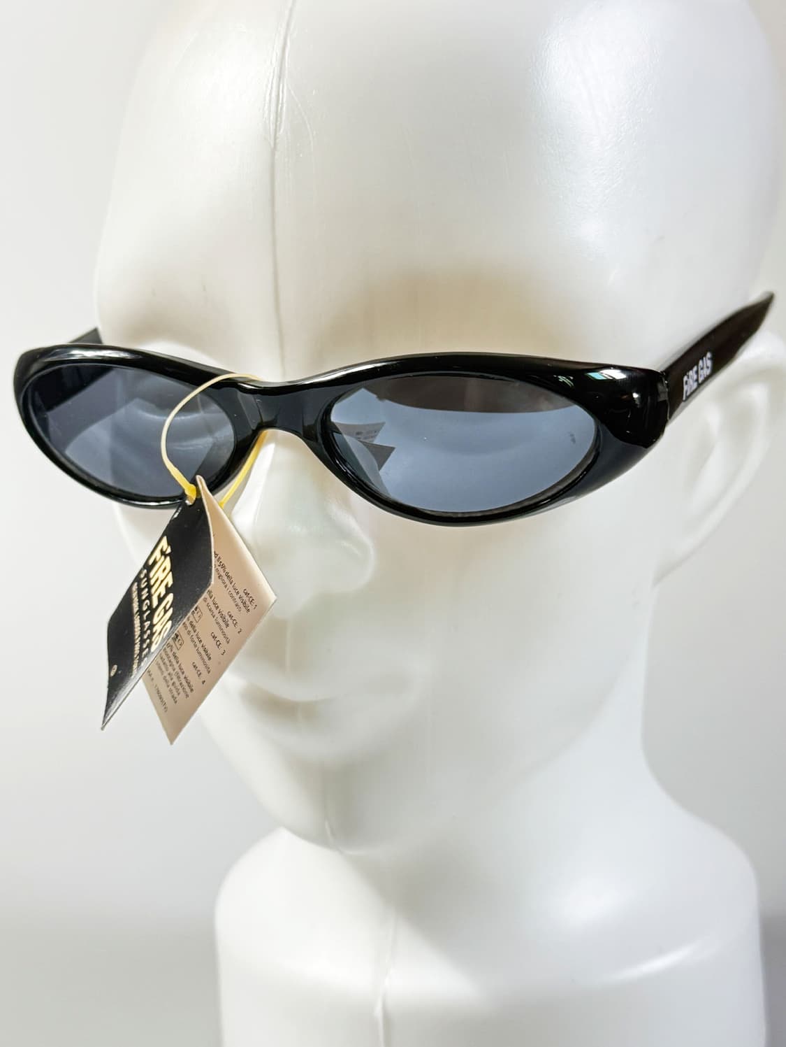 90s FIRE GAS 블랙 볼드 오벌 빈티지 선글라스 상품이미지8