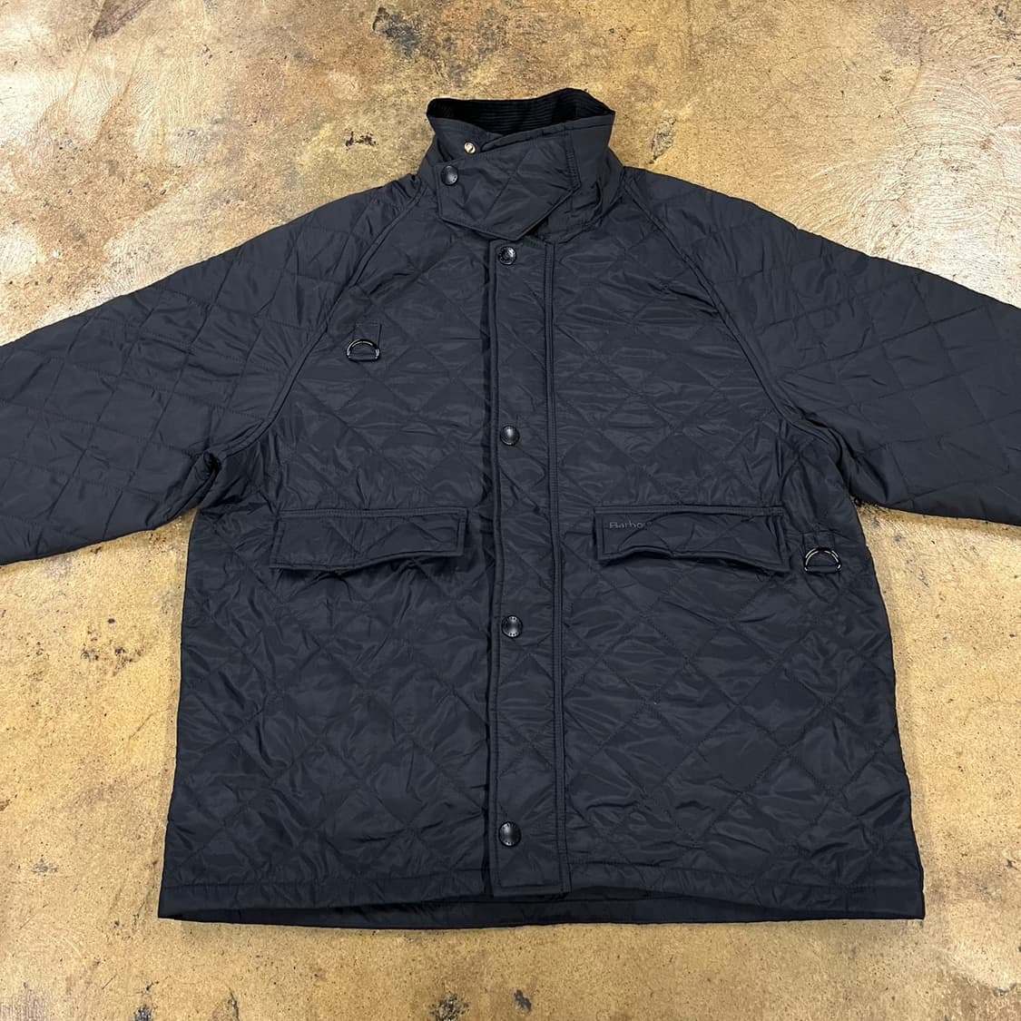 [정품/40] 바버 블랙 퀼팅 자켓 b10 상품이미지3