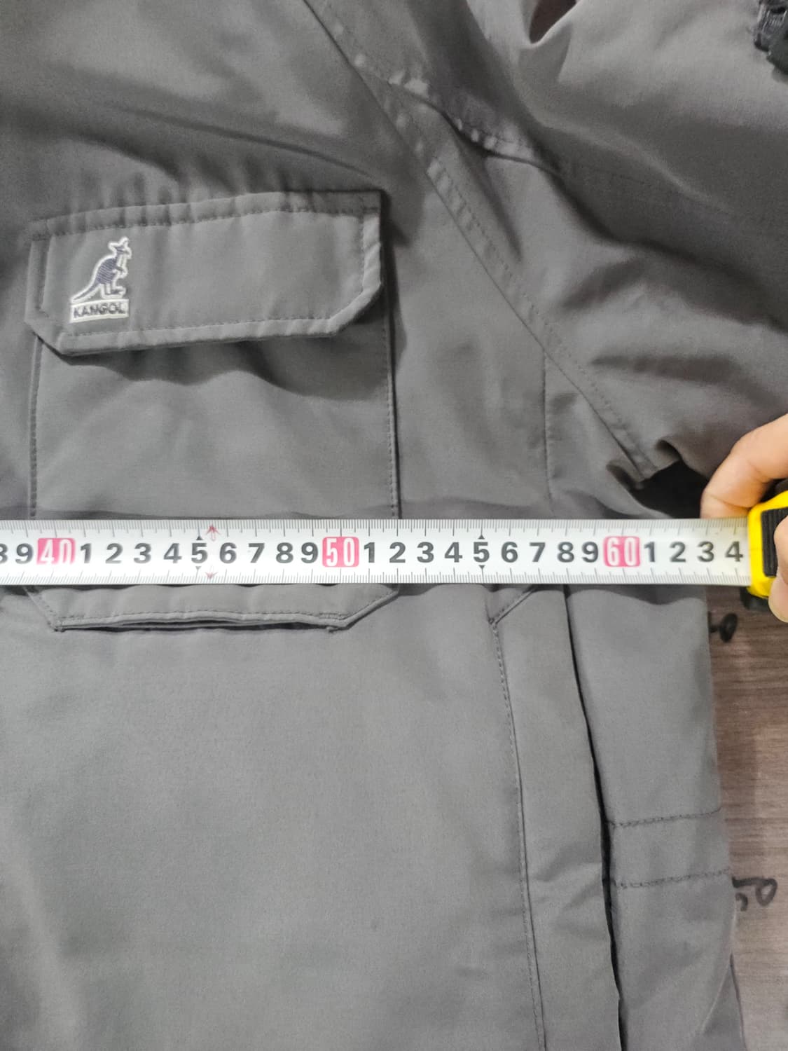 캉골 덕다운 하프 패딩 XL  그레이 상품이미지7