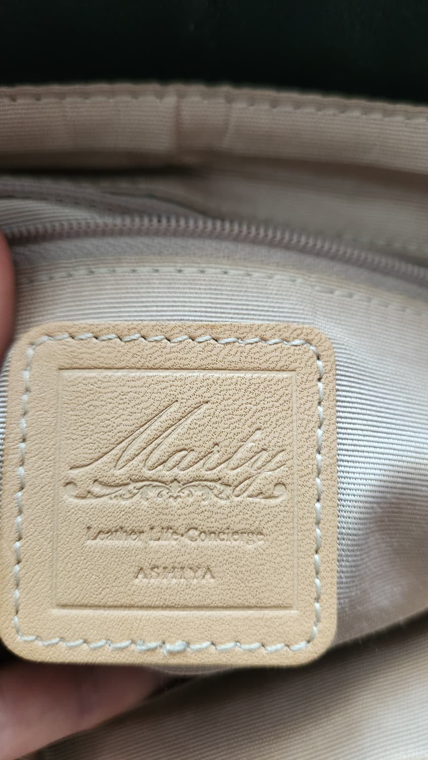 일본빈티지 아시야마티 블랙 가죽 토트백 상품이미지8