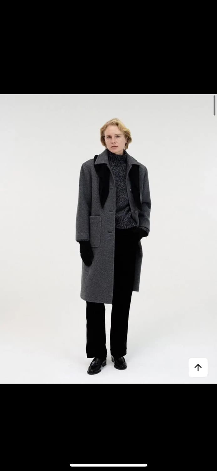 낫띵리튼 Rohmer 롱 울 코트 다크그레이 상품이미지2