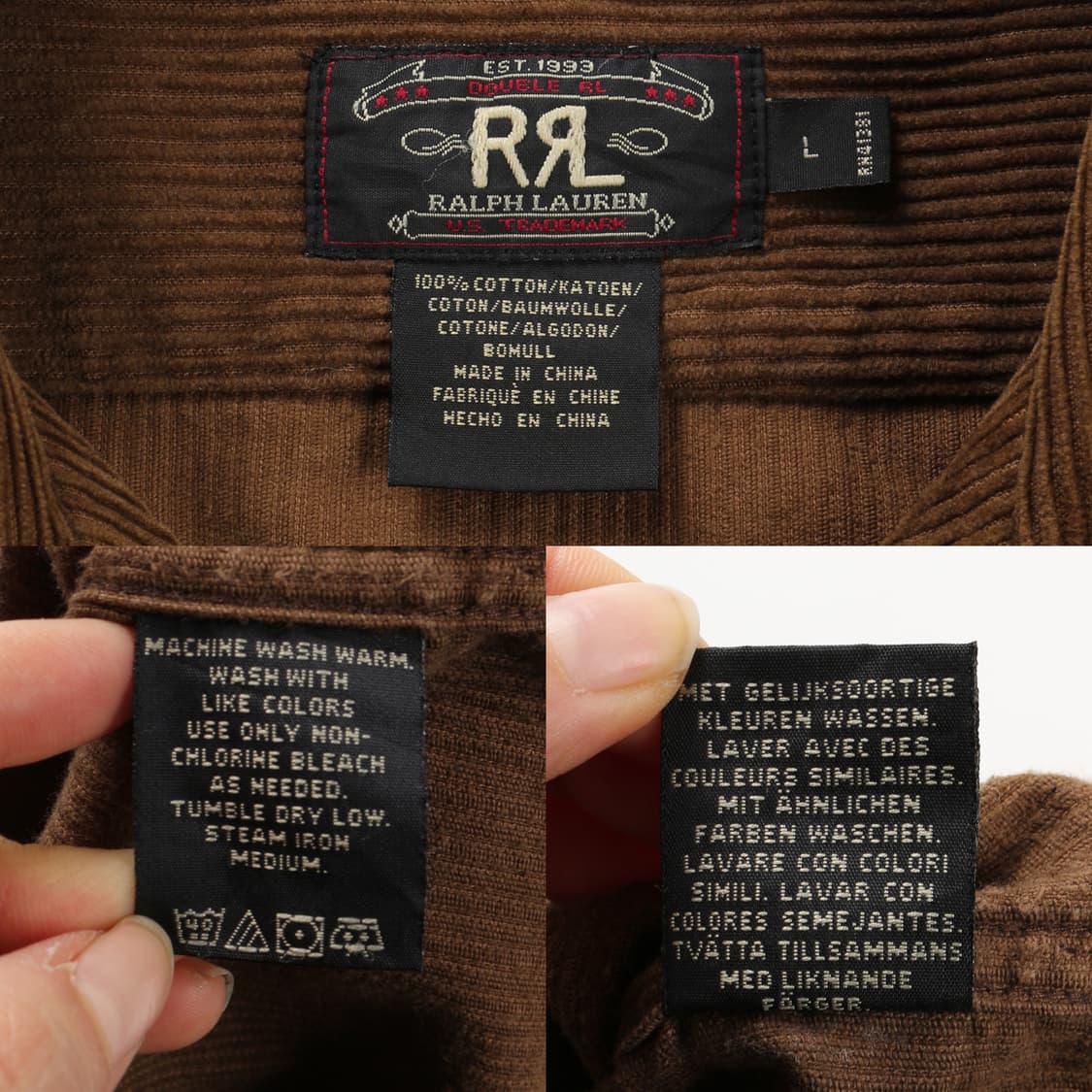 더블알엘 코듀로이 셔츠 상품이미지10