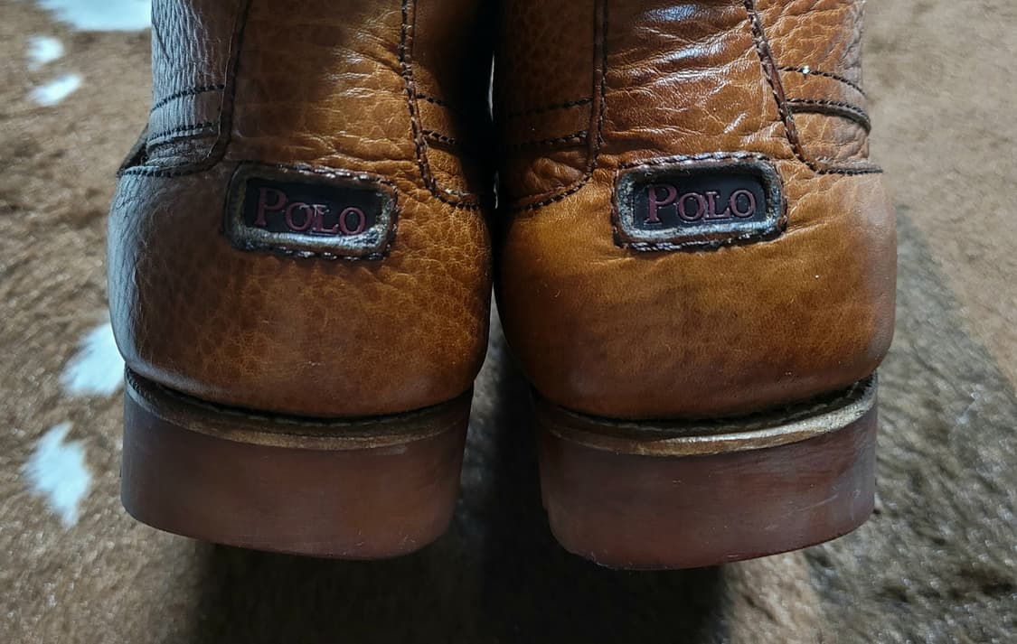 폴로 랄프로렌 남성용 브라운 레더 앵글 부츠(11D) 상품이미지8