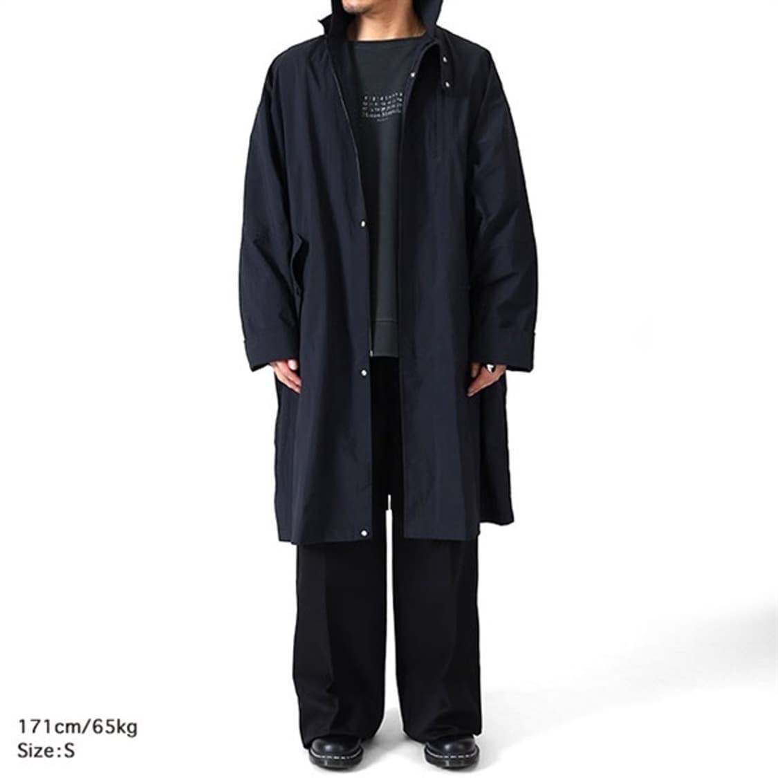 메종마르지엘라 25ss 하이넥 나일론 코트 m 상품이미지3