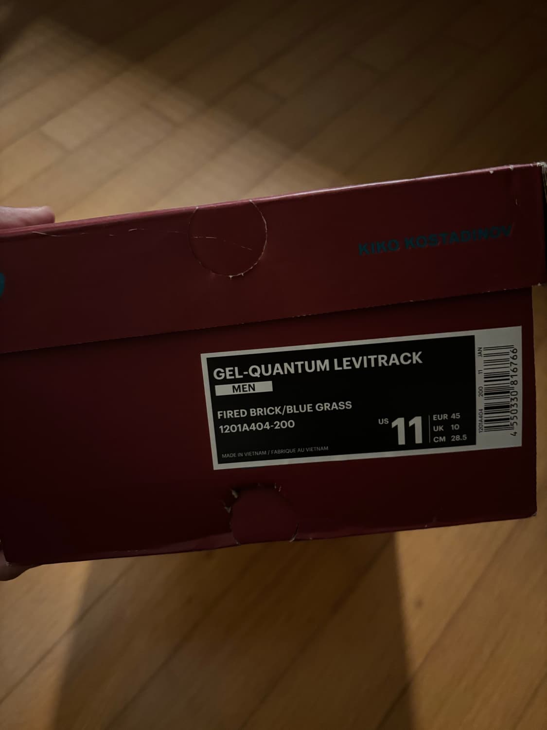 아식스 키코 코스타디노브 젤 퀀텀 레비트렉 파이어드 브릭 (285) 상품이미지5