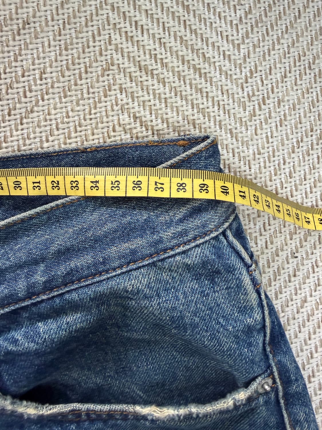 정품) 산드로옴므 로고 데님 청바지 32 상품이미지7