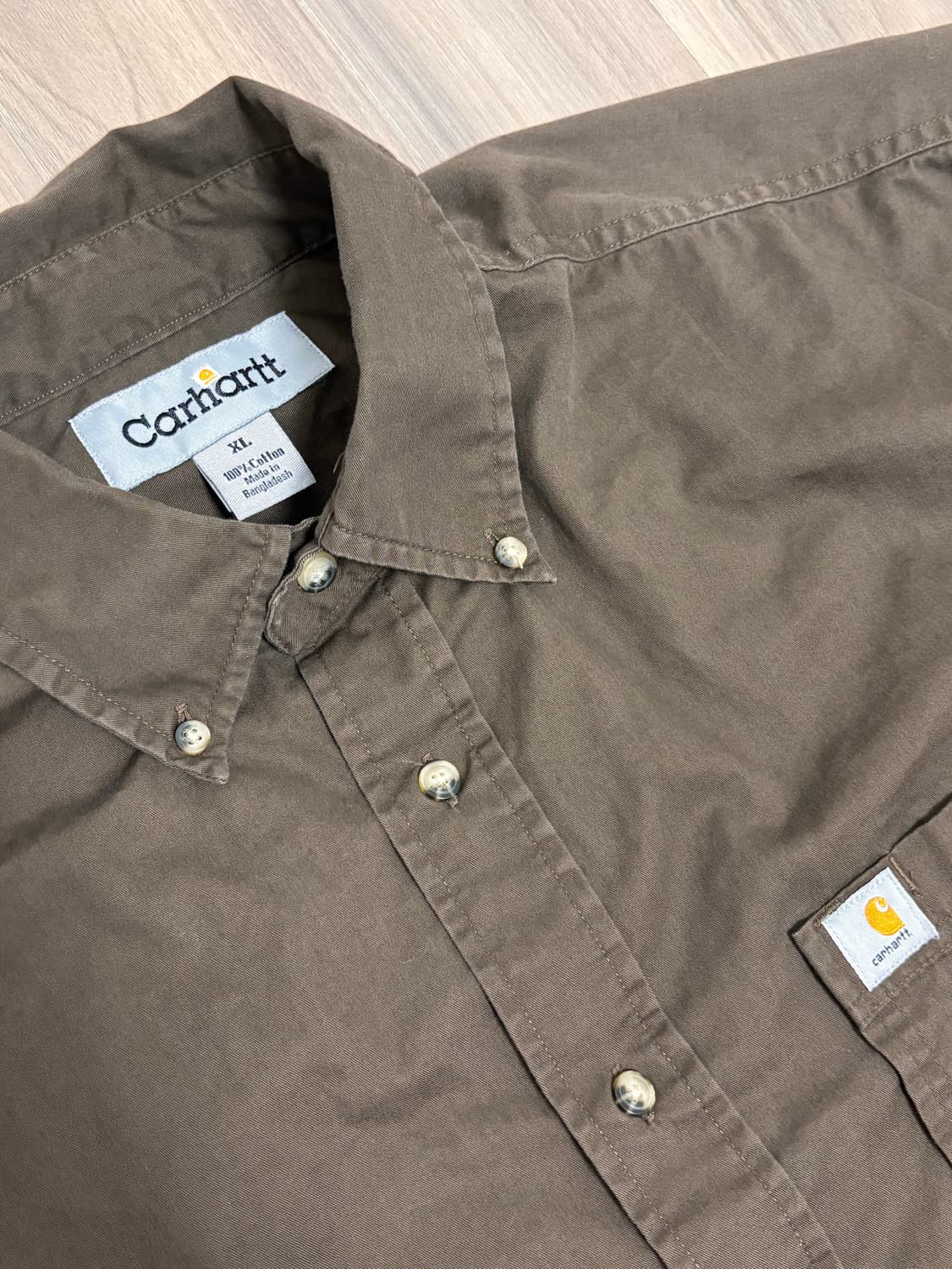 칼하트 셔츠 XL 브라운 상품이미지2
