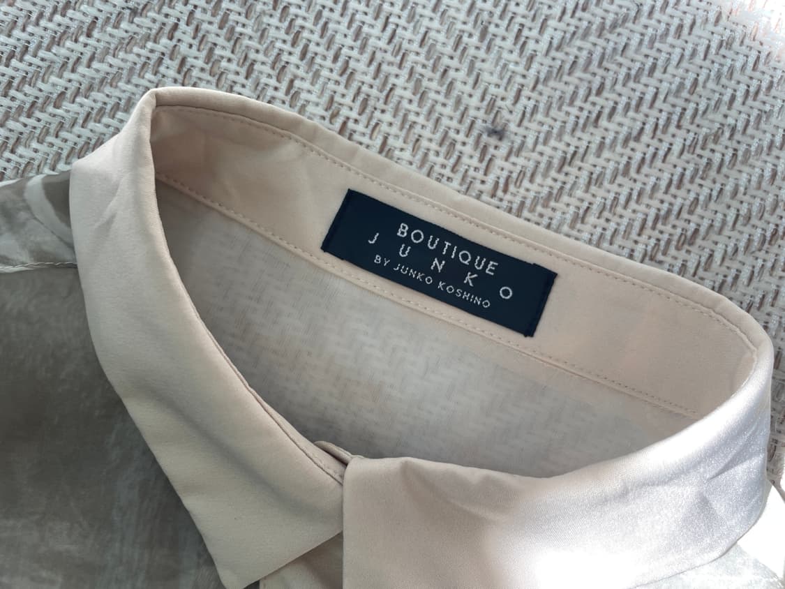 준코 코시노 boutique 시어 오간자 롱 드레스 상품이미지9