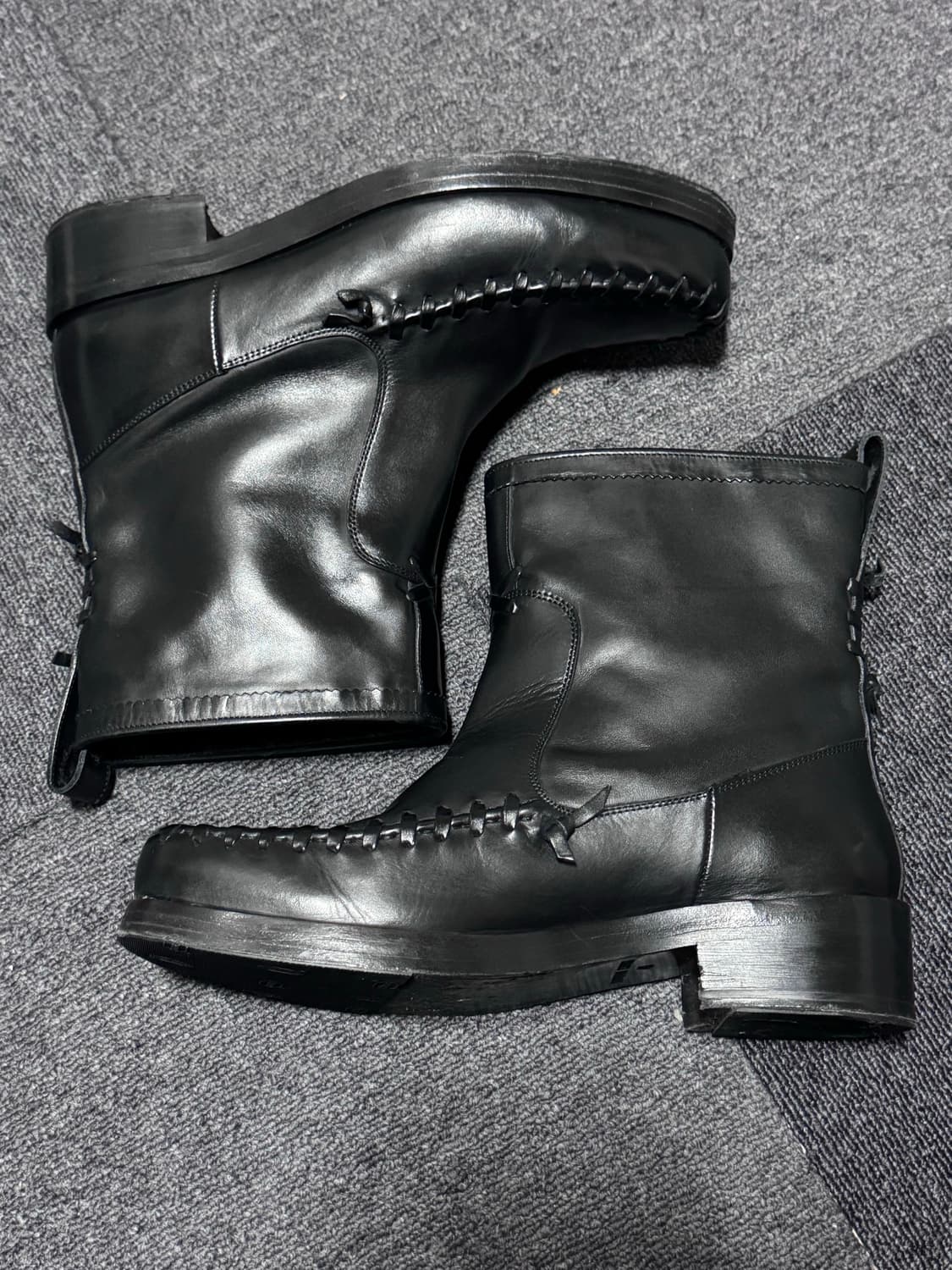 휩스티치 가죽 부츠 상품이미지5