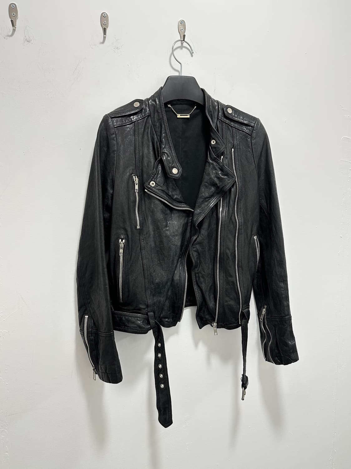 ITALY coating sheepskin leather double z 상품이미지2