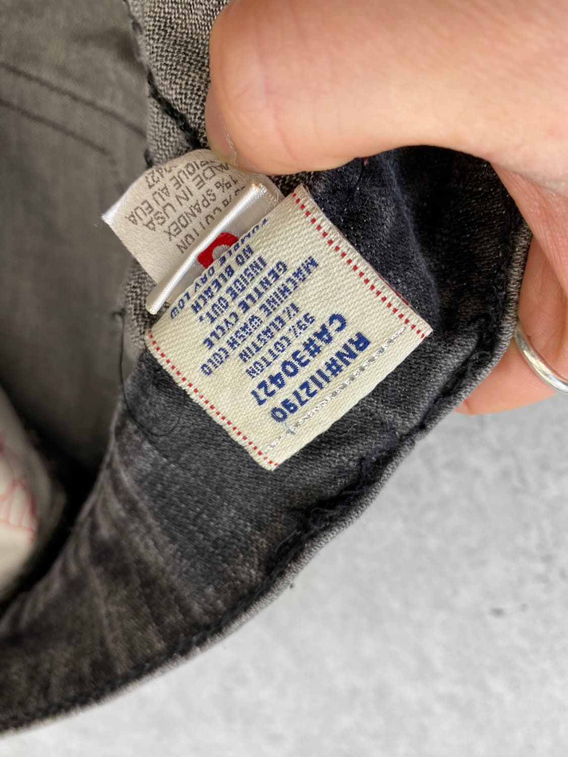 [31] True Religion 트루릴리전 블랙 워시드 데님팬츠 상품이미지9