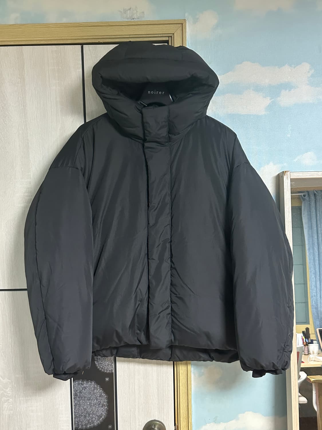 (L) 드로우핏 미니멀 후론 후드 다운 자켓 [BLACK] 상품이미지3