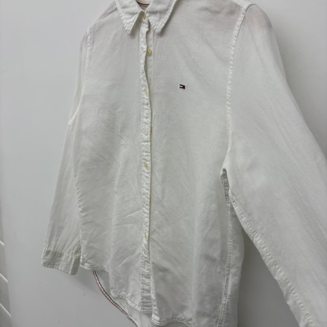 타미힐피거 화이트 긴팔 셔츠 남s 상품이미지3