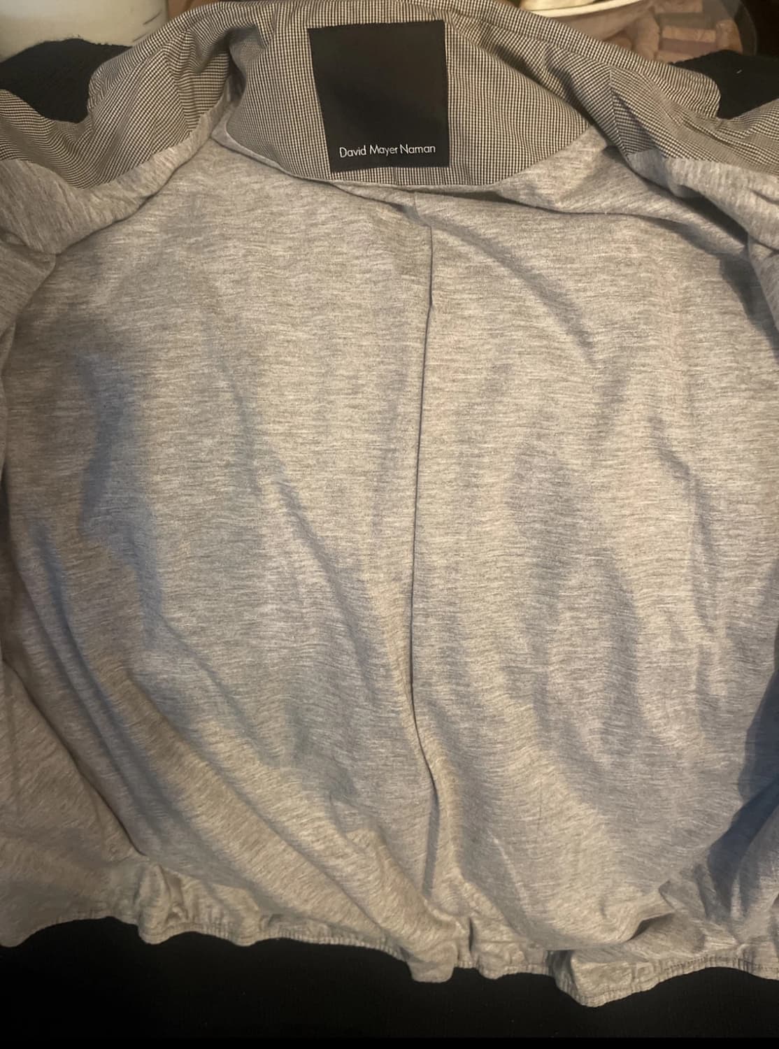 David Mayer 체크 봄버 상품이미지4