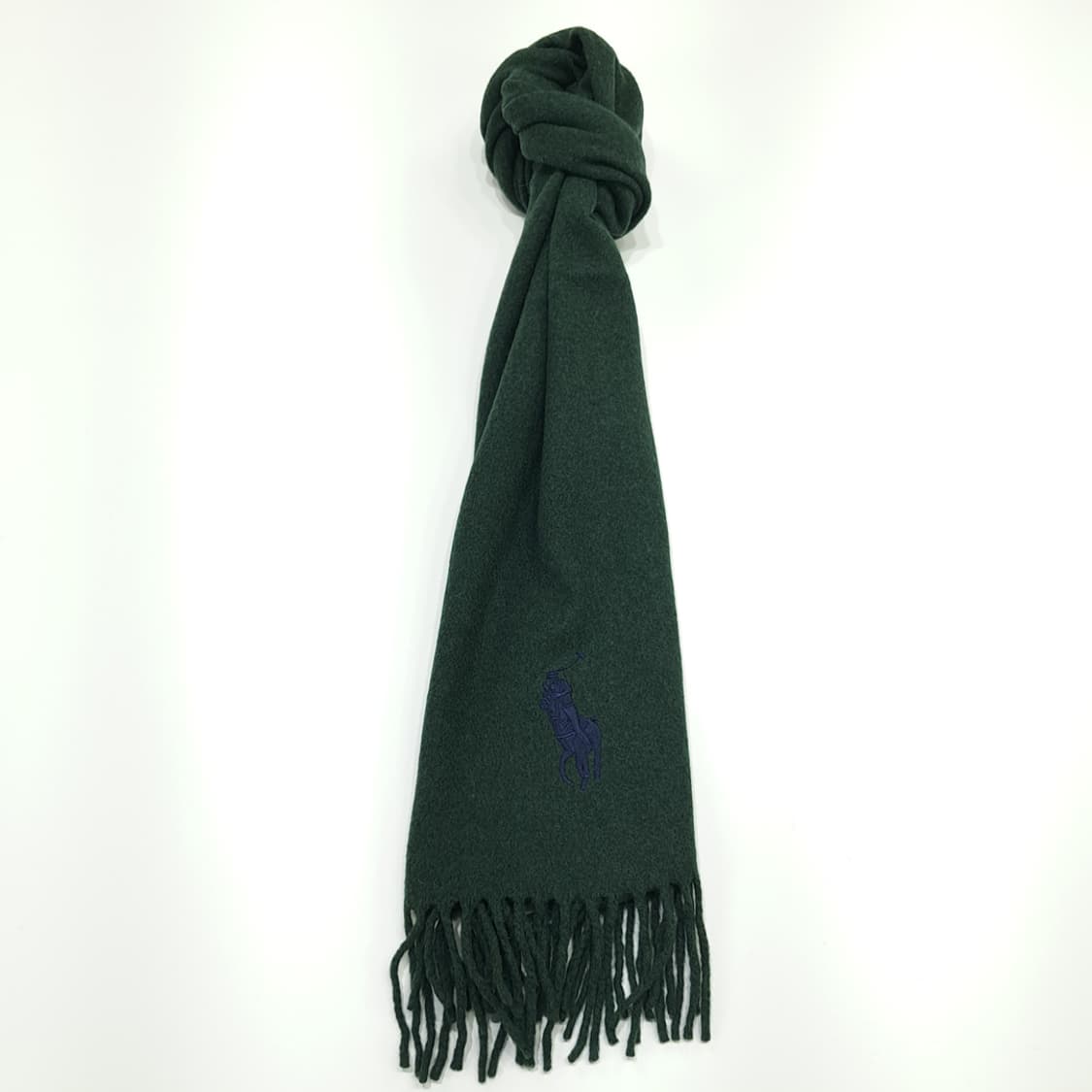 MX188 폴로 랄프로렌 포레스트그린 램스울 목도리 머플러 상품이미지4