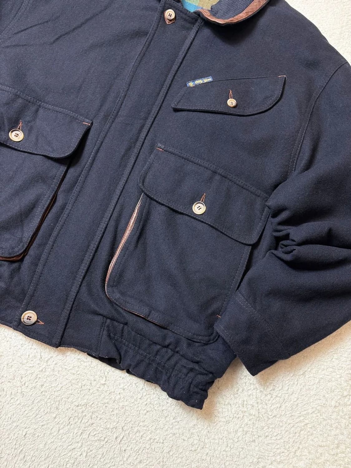 Selected 90's 프렌치 울 베이포트 자켓 PN6539 상품이미지4