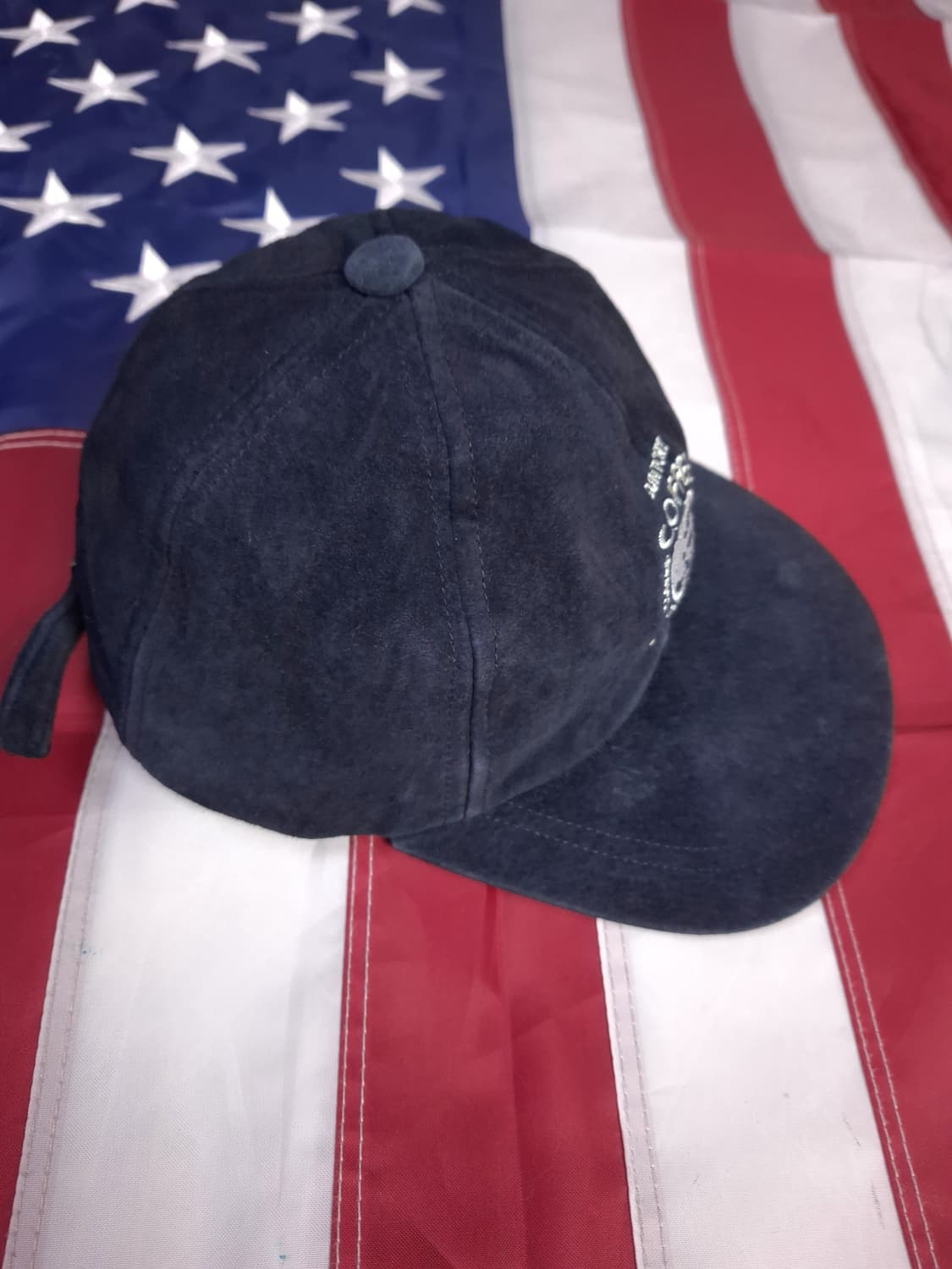 오리지날 90's 일본판 산토리보스커피 리얼스웨이드 볼캡 상품이미지4