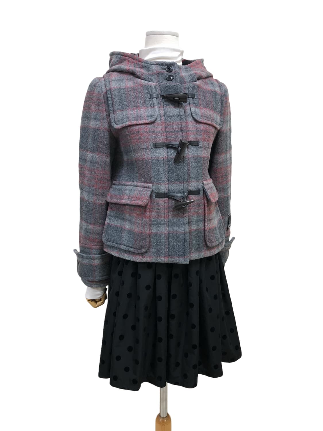 CROLLA 크롤라 체크 더플코트 상품이미지3