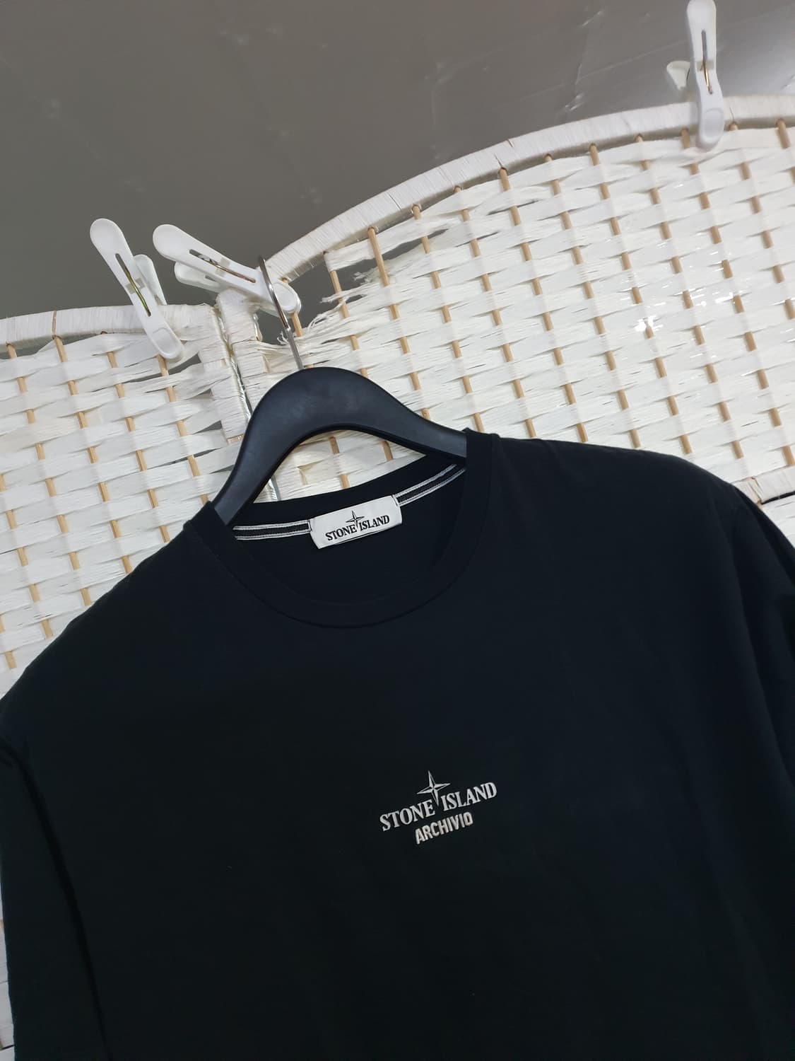 스톤아일랜드 ARCHIVIO 블랙 반팔티 105 상품이미지3