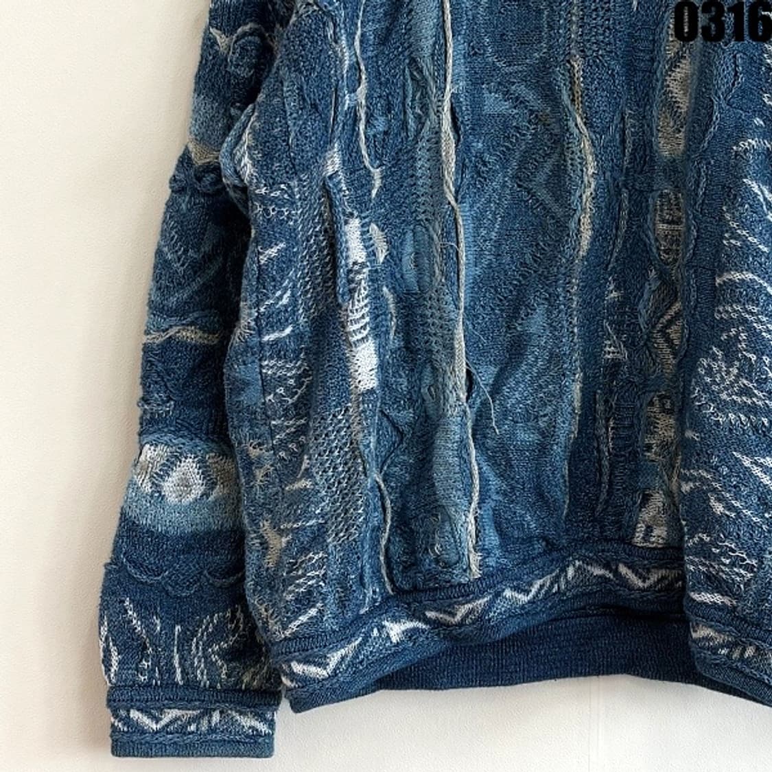쿠지 케이블 니트 스웨터 L 0316  상품이미지3