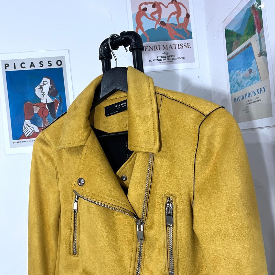 자라 스웨이드 크롭 라이더 자켓 상품이미지4