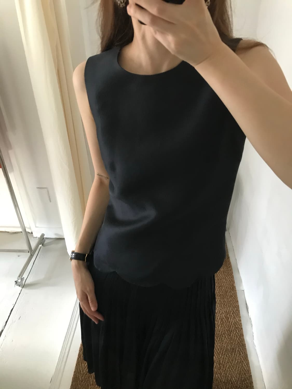 black silk blouse 상품이미지4