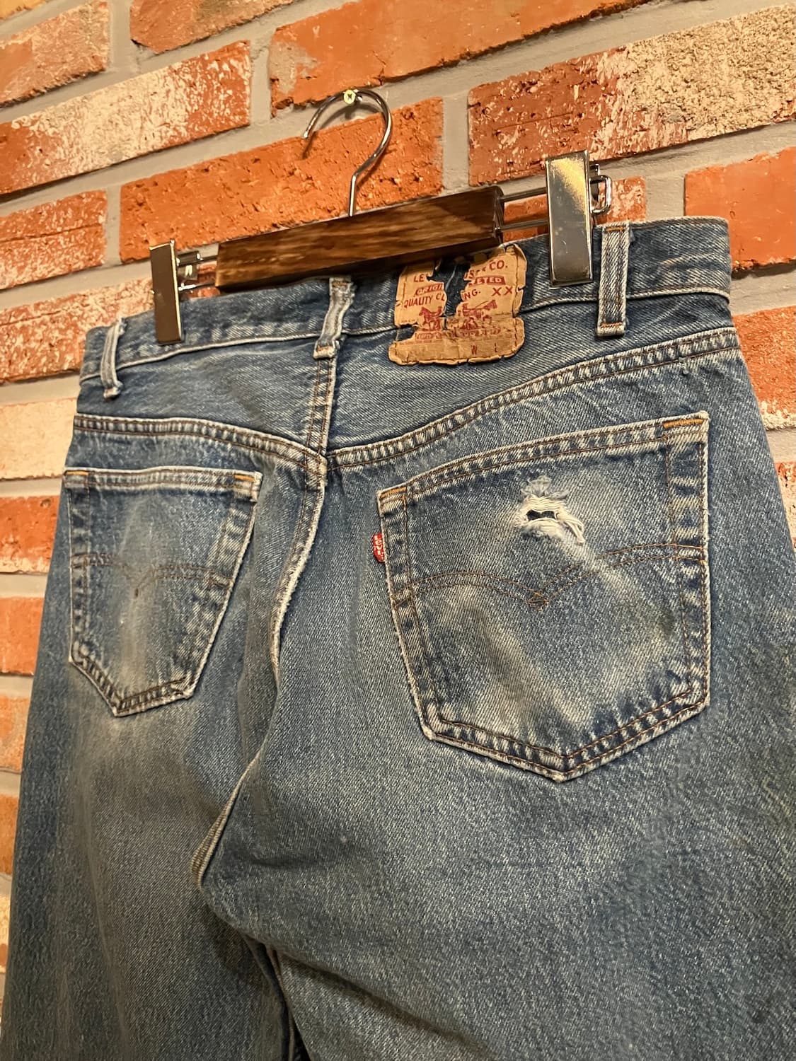 80s USA 빈티지 리바이스 501 데님 팬츠 상품이미지6