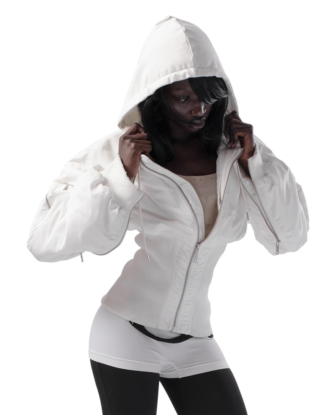 레이서 월드와이드 항공점퍼 화이트 S 상품이미지2