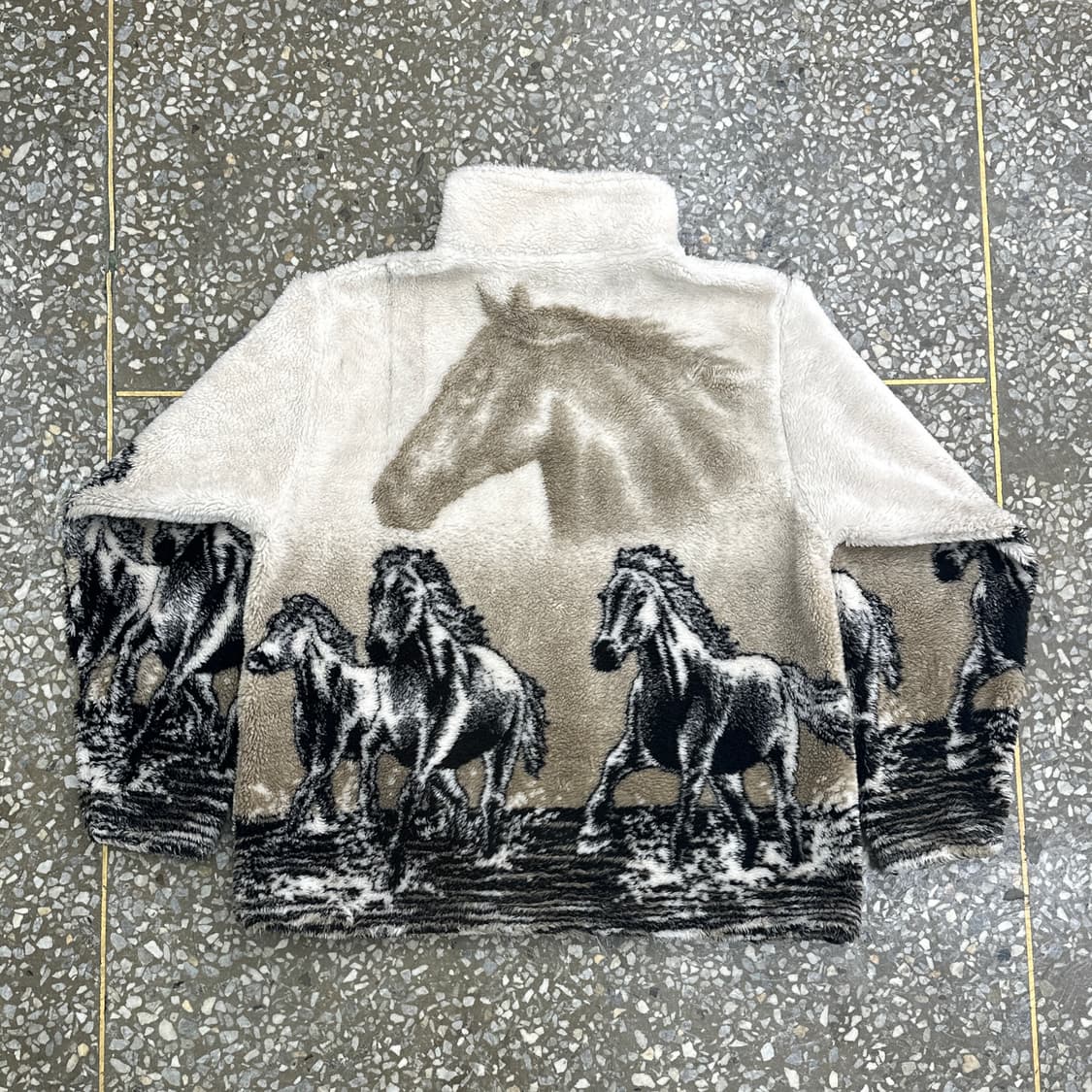 90s USA 블랙마운틴 홀스 후리스 자켓 M 상품이미지2