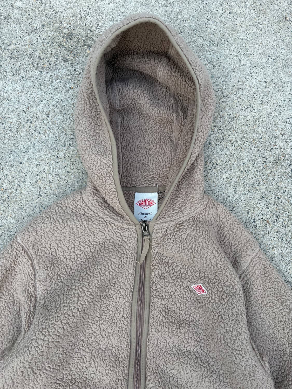 단톤 후드 플리스 후리스 자켓 상품이미지3