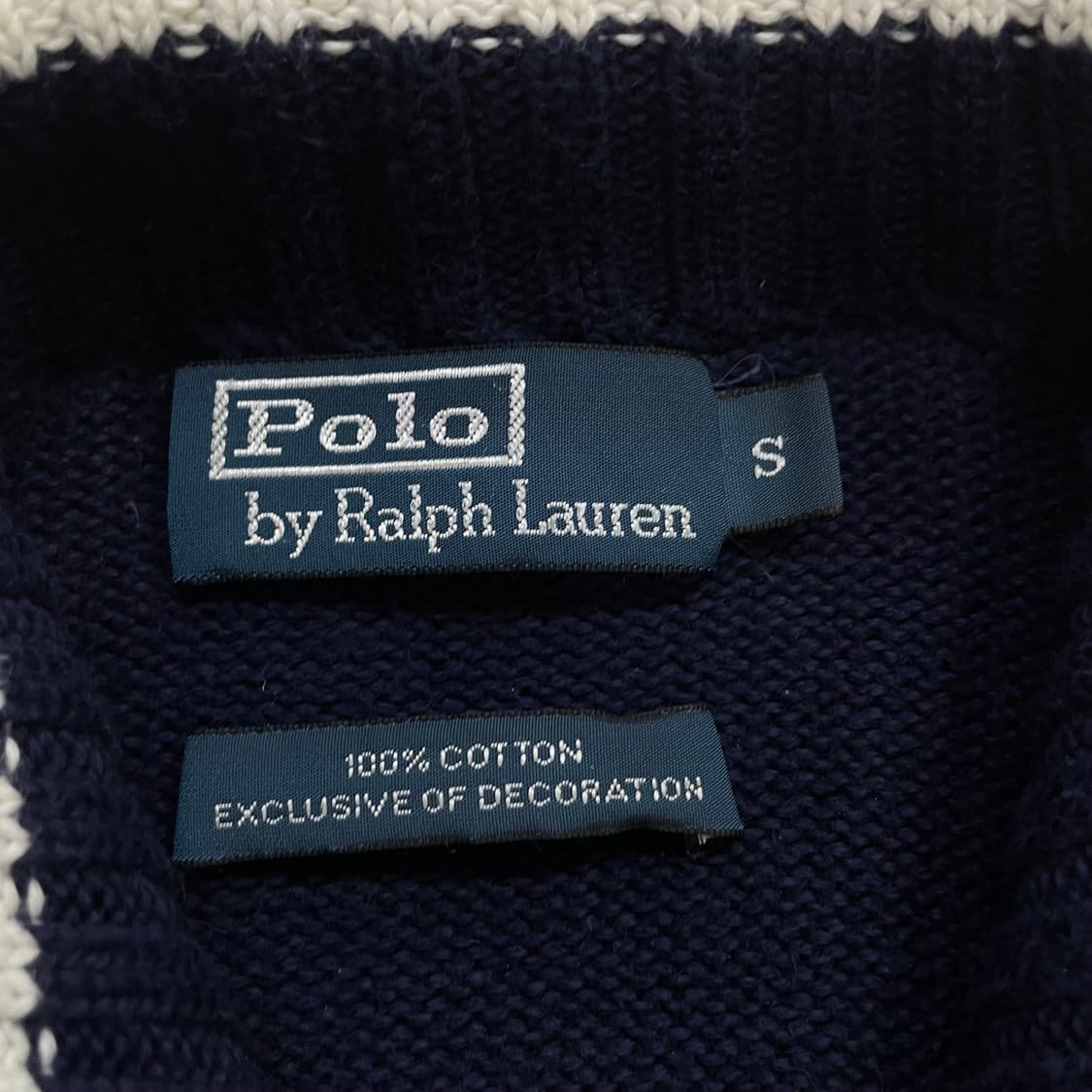 폴로 랄프로렌 치프키프 빅포니 뉴욕 니트 집업 네이비 상품이미지6