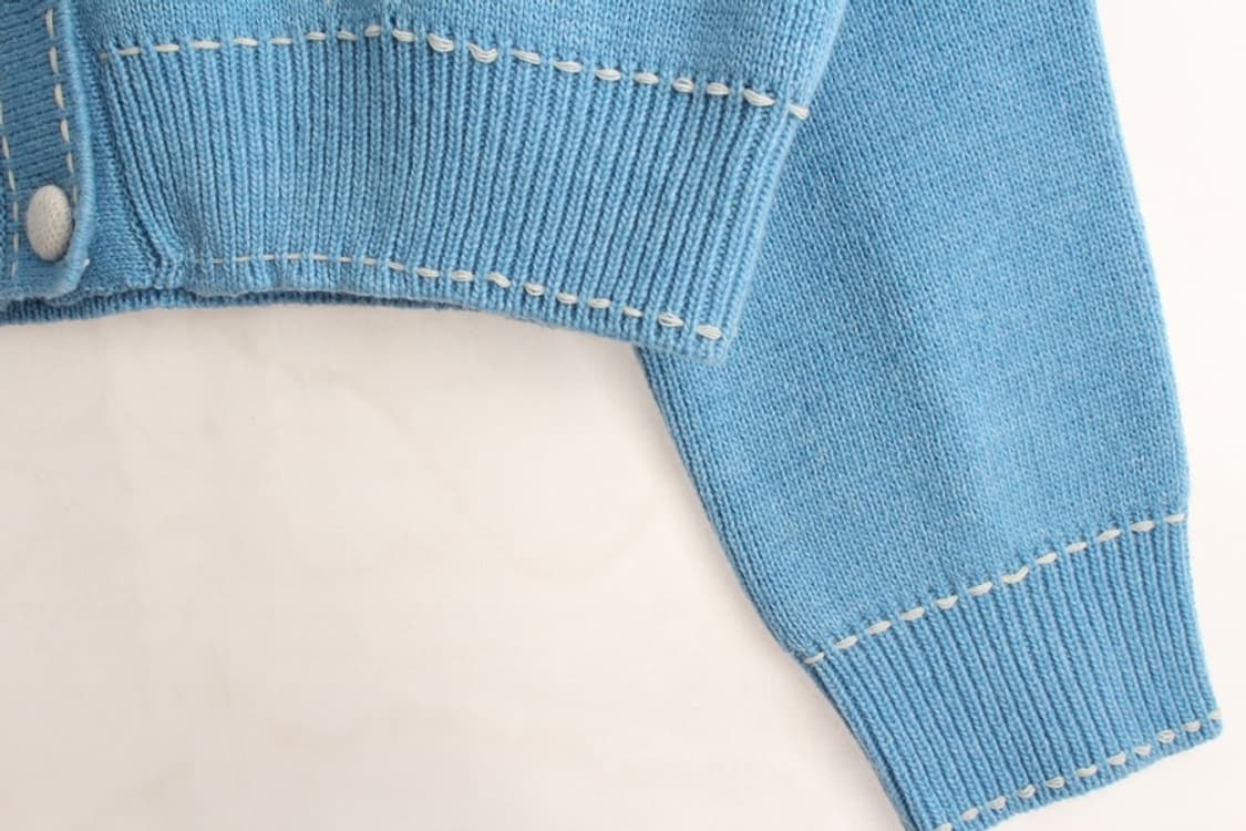 우먼FRRE 보카바카 스티치 니트 봄버 자켓 상품이미지4