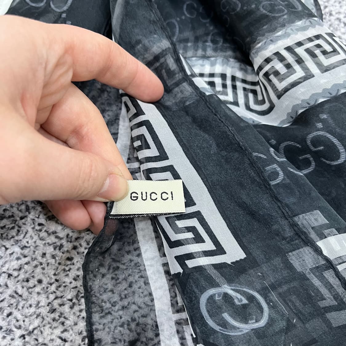 실측확인 고급 실크 스카프 0403M 상품이미지2