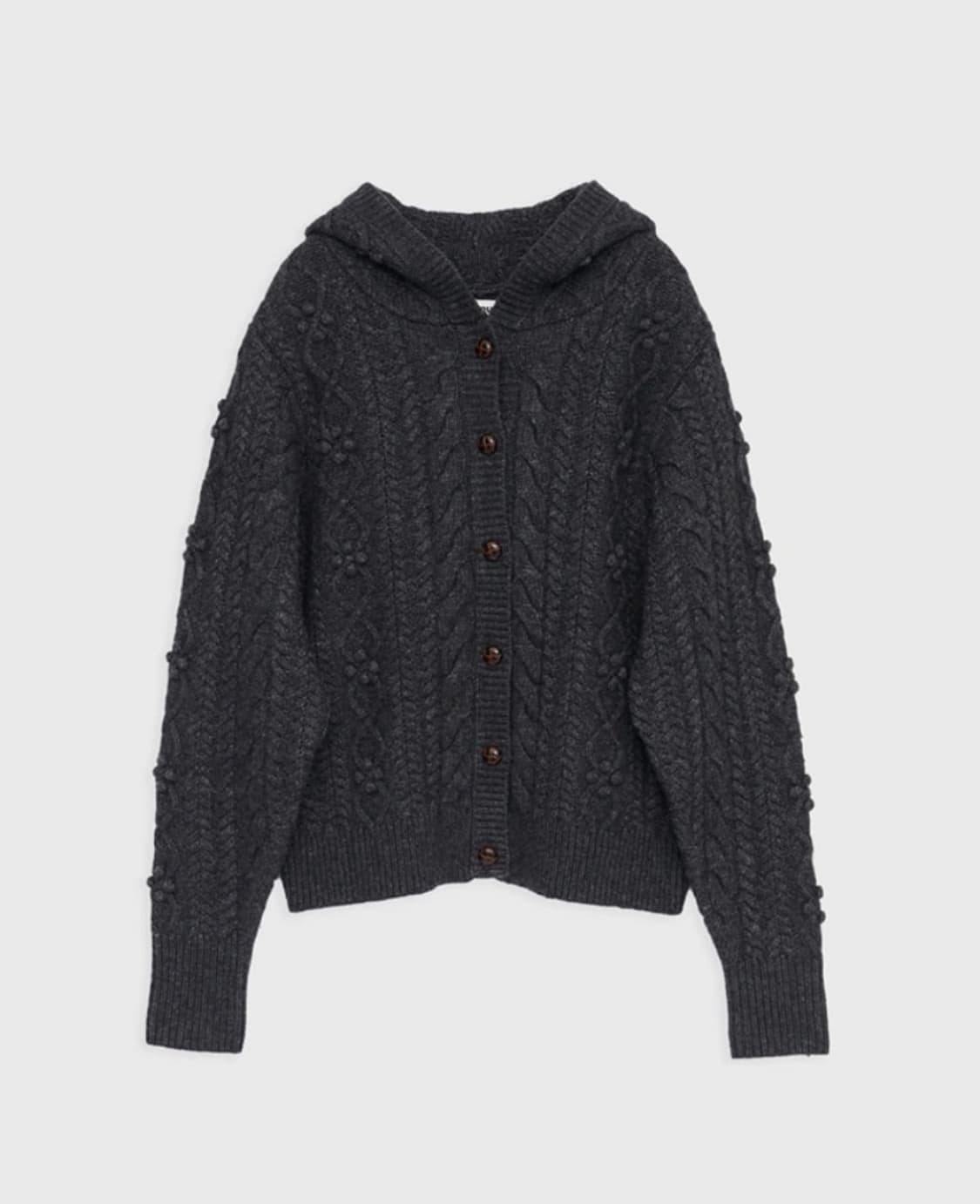 버뮬라 케이블 후드 가디건 상품이미지2