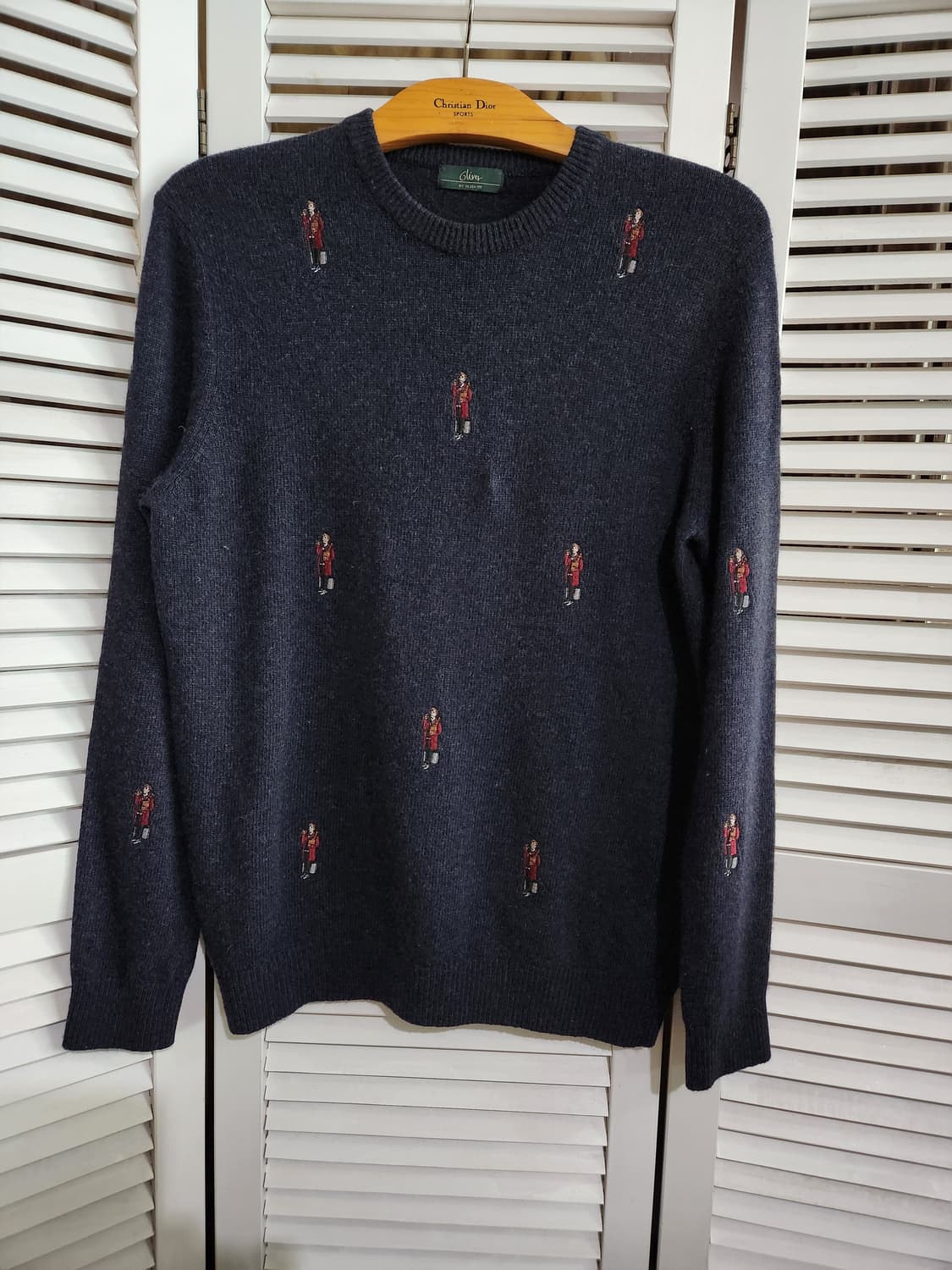 Olzen 자수 모 니트 100 상품이미지1