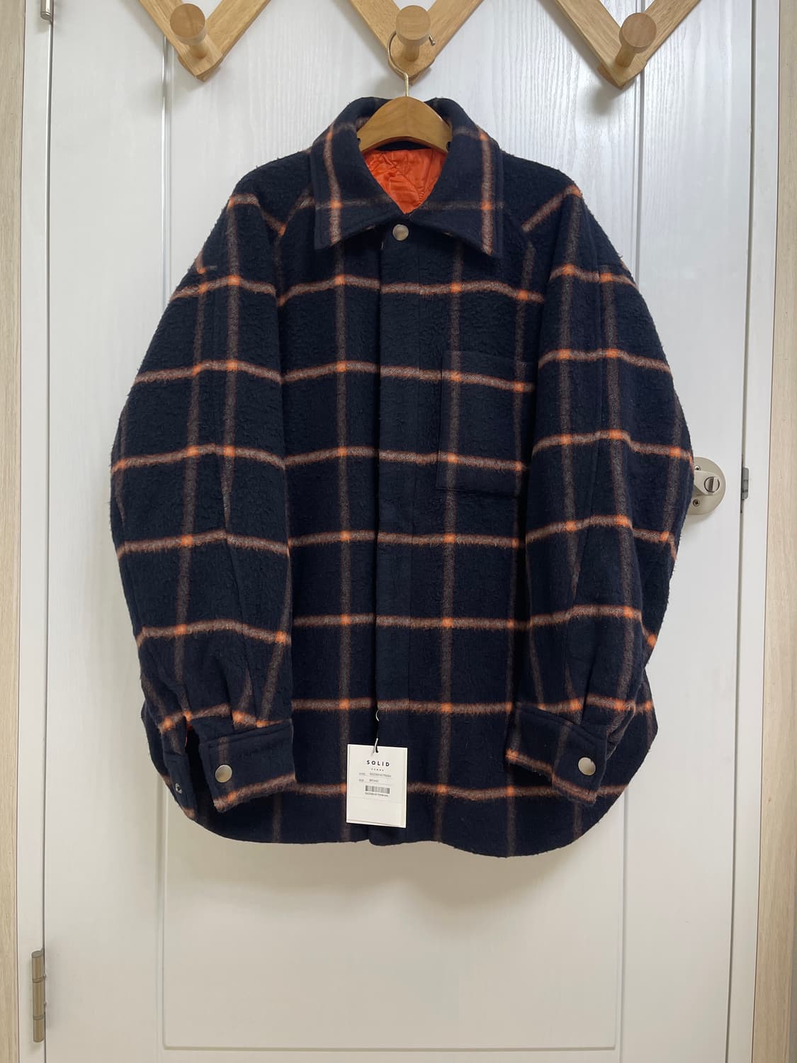 솔리드옴므 체크 셔츠 자켓 상품이미지1