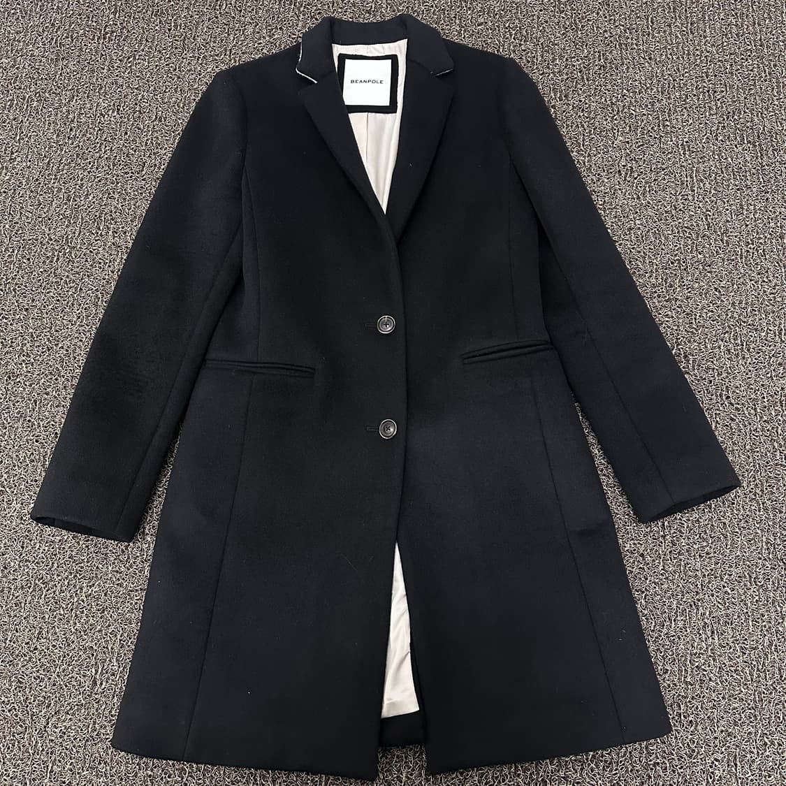 빈폴 여성 캐시미어 울 롱코트 블랙 90사이즈 상품이미지1