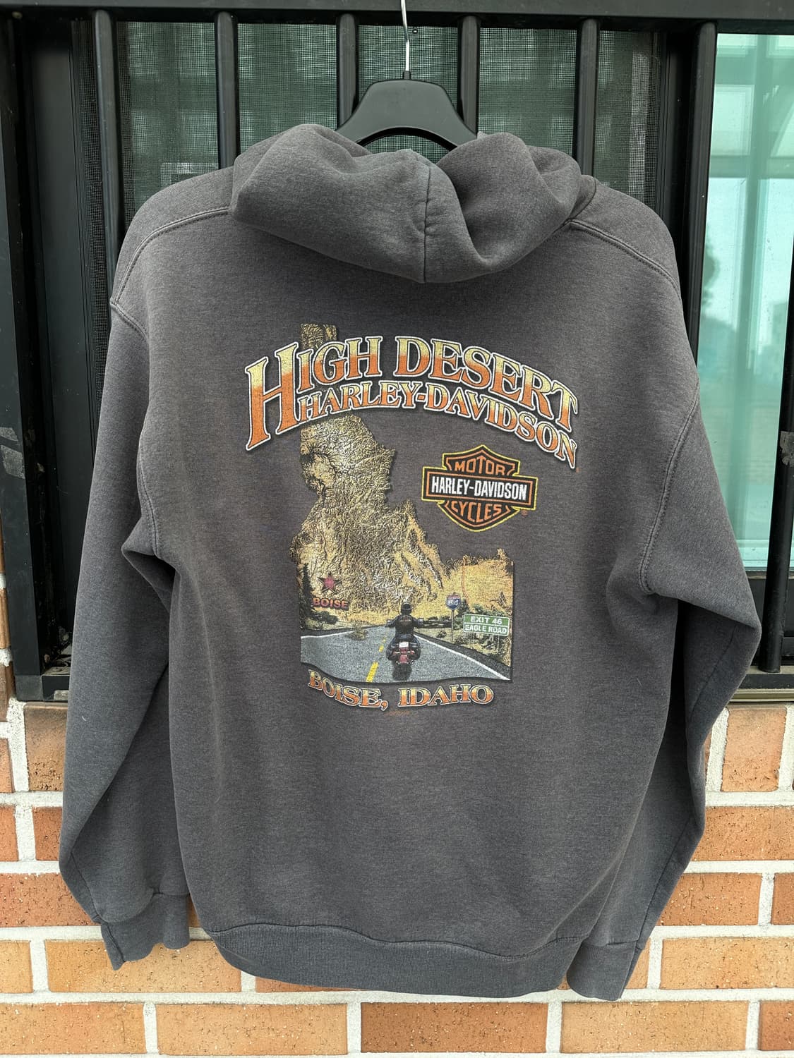 (M) 할리데이비슨 딜러샵 프린트 후드티 상품이미지4