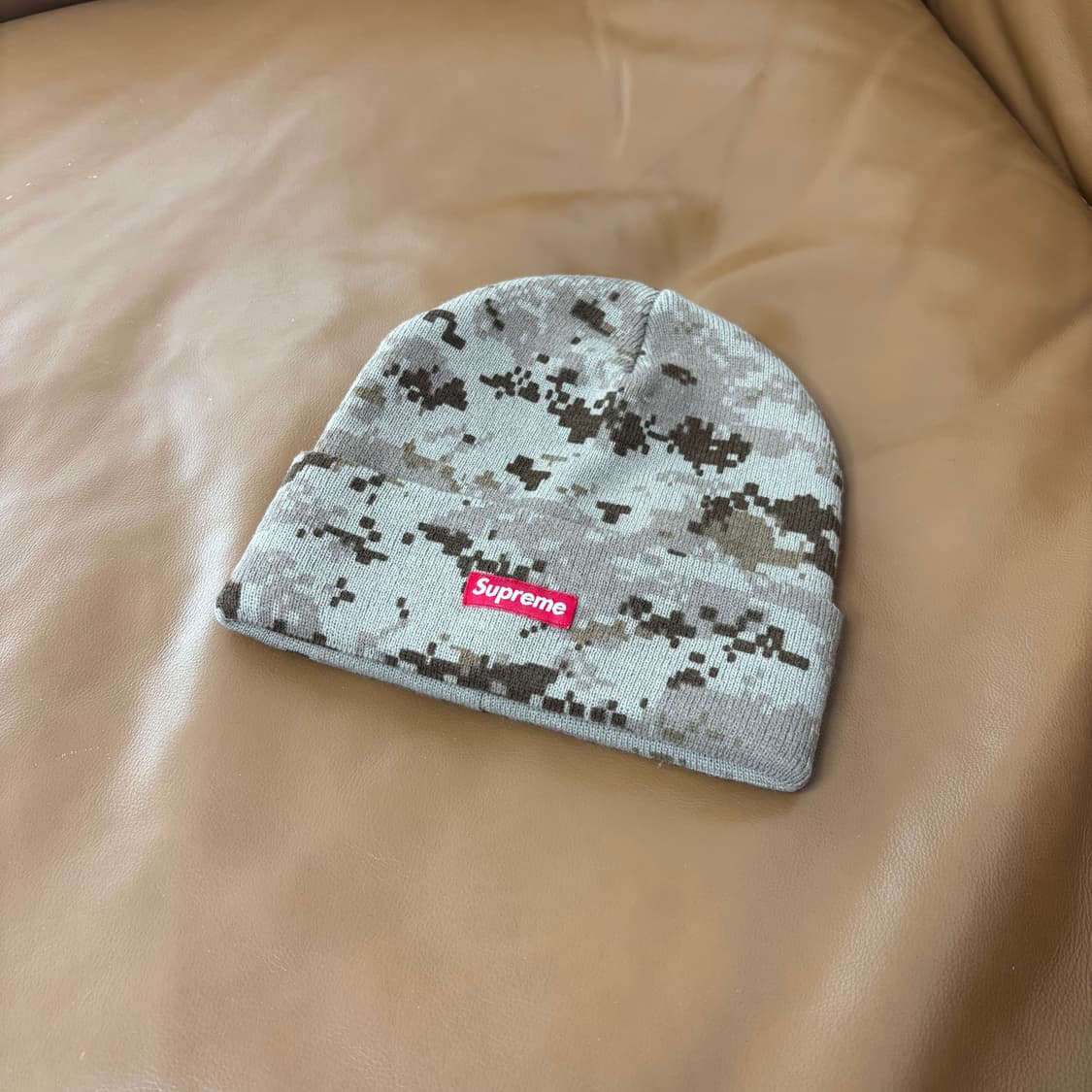 슈프림 비니 모자 디지털 카모 탄 상품이미지1