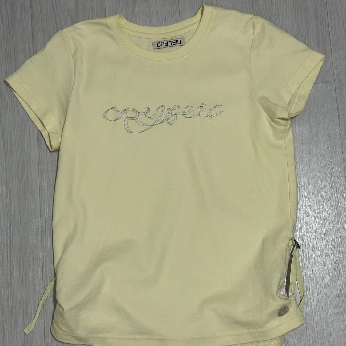 코이세이오 리본 티셔츠 ribbon side strap t-shirt 상품이미지2