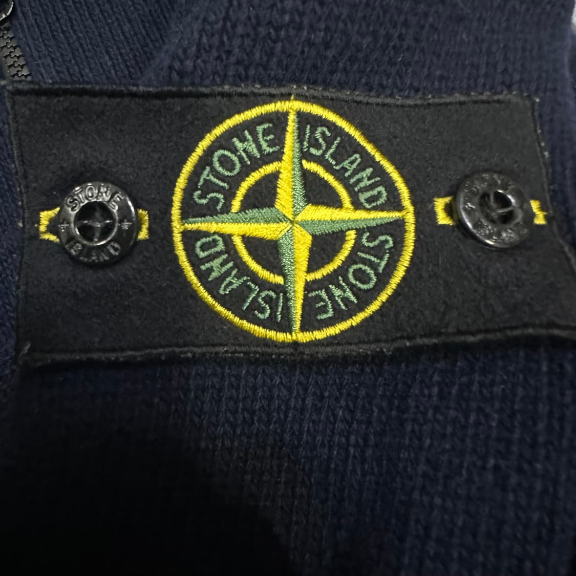 stone Island 딥블루 니트 투웨이 후드집업 상품이미지8