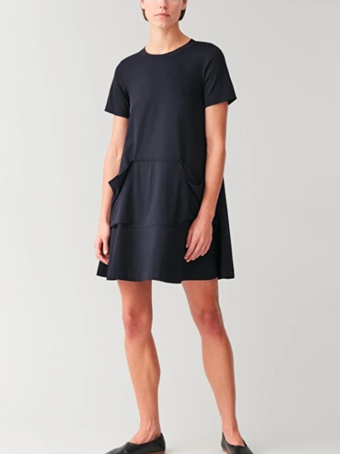 코스(COS) 네이비 타이드 포켓 원피스 L size 상품이미지1